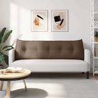 Cuscino per Schiena Marrone 160 x 24 x 50 cm Tessuto