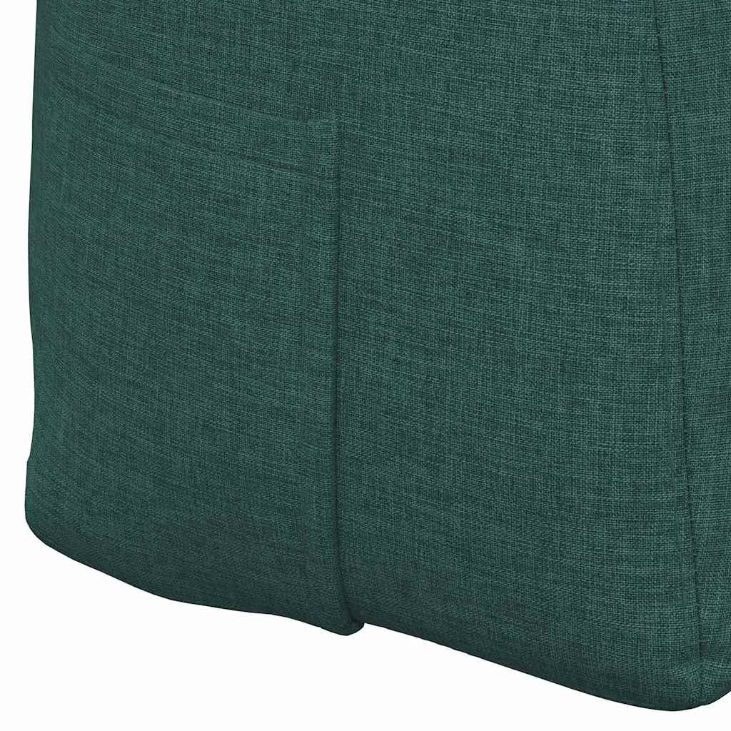 Cuscino per Schiena Verde Scuro 160 x 24 x 50 cm Tessuto