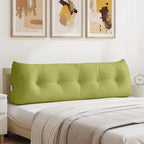 Cuscino per Schiena Verde chiaro 160 x 24 x 50 cm Tessuto