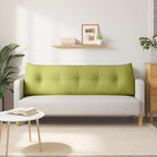 Cuscino per Schiena Verde chiaro 160 x 24 x 50 cm Tessuto