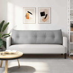 Cuscino per Schiena Grigio Nuvola 160 x 24 x 50 cm Tessuto