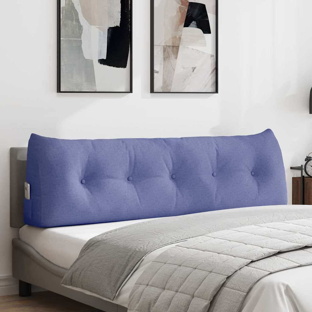 Cuscino per Schiena Blu jeans 160 x 24 x 50 cm Tessuto