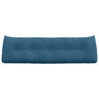 Cuscino per Schiena Blu 160 x 24 x 50 cm Velluto