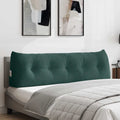 Cuscino per Schiena Verde Scuro 160 x 24 x 50 cm Velluto