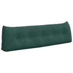 Cuscino per Schiena Verde Scuro 160 x 24 x 50 cm Velluto
