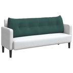 Cuscino per Schiena Verde Scuro 160 x 24 x 50 cm Velluto