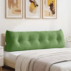Cuscino per Schiena Verde chiaro 160 x 24 x 50 cm Velluto