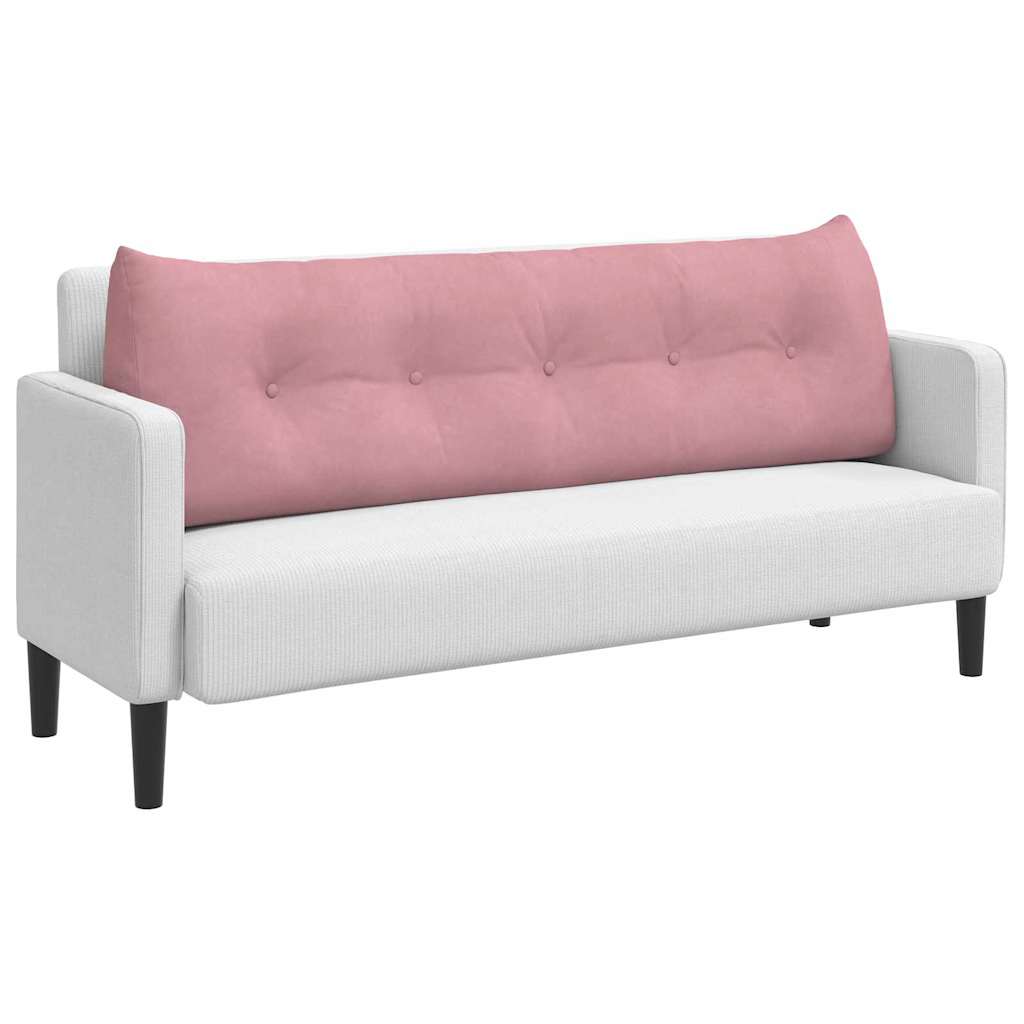 Cuscino per Schiena Rosa 160 x 24 x 50 cm Velluto