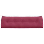Cuscino per Schiena Rosso Vino 160 x 24 x 50 cm Velluto