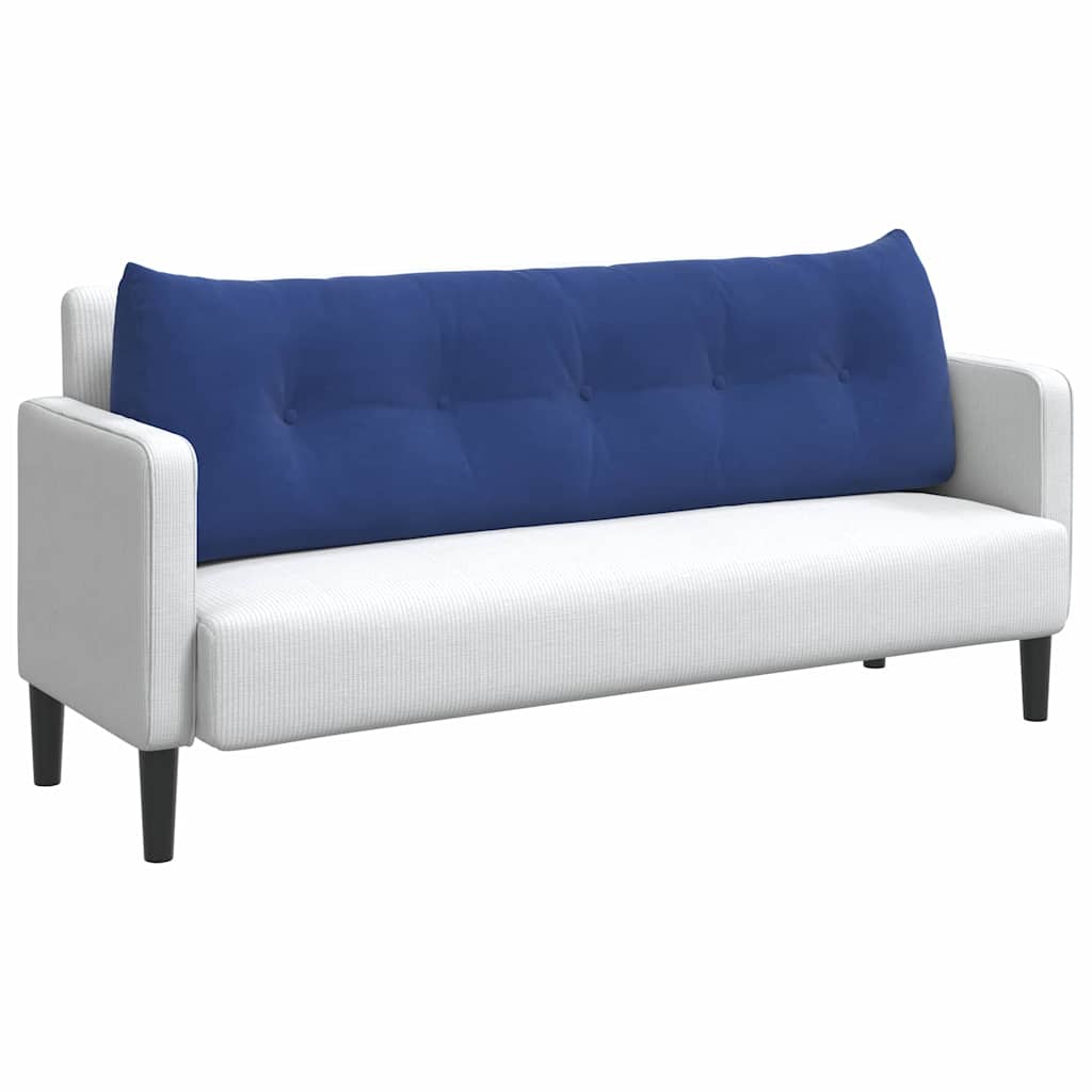 Cuscino per Schiena Blu Polizia 160 x 24 x 50 cm Velluto