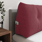Cuscino per Schiena Rosso Vino 180 x 24 x 50 cm Tessuto