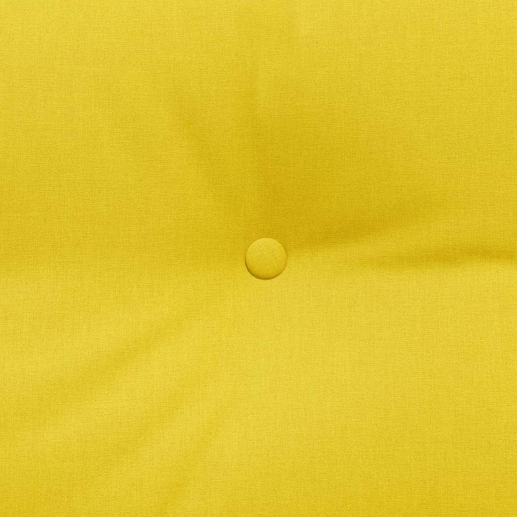 Cuscino per Schiena Giallo Chiaro 180 x 24 x 50 cm Tessuto
