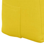 Cuscino per Schiena Giallo Chiaro 180 x 24 x 50 cm Tessuto
