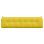 Cuscino per Schiena Giallo Chiaro 180 x 24 x 50 cm Tessuto