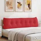 Cuscino per Schiena Rosso 180 x 24 x 50 cm Tessuto