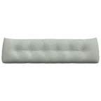 Cuscino per Schiena Grigio chiaro 180 x 24 x 50 cm Velluto