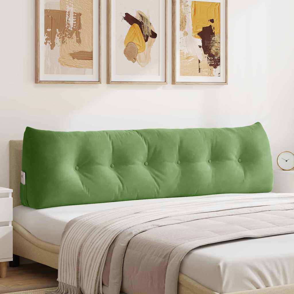 Cuscino per Schiena Verde chiaro 180 x 24 x 50 cm Velluto