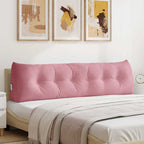 Cuscino per Schiena Rosa 180 x 24 x 50 cm Velluto