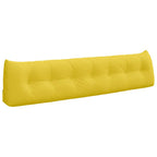 Cuscino per Schiena Giallo Chiaro 200 x 24 x 50 cm Tessuto