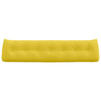 Cuscino per Schiena Giallo Chiaro 200 x 24 x 50 cm Tessuto