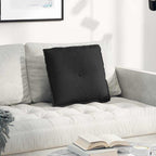 Cuscino per Schiena Nero 50 x 19 x 45 cm Tessuto