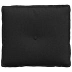 Cuscino per Schiena Nero 50 x 19 x 45 cm Tessuto