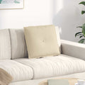 Cuscino per Schiena Crema 50 x 19 x 45 cm Tessuto