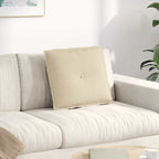 Cuscino per Schiena Crema 50 x 19 x 45 cm Tessuto