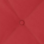 Cuscino per Schiena Rosso 50 x 19 x 45 cm Tessuto