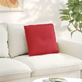 Cuscino per Schiena Rosso 50 x 19 x 45 cm Tessuto