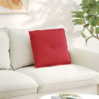 Cuscino per Schiena Rosso 50 x 19 x 45 cm Tessuto
