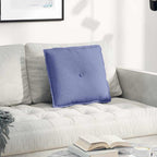 Cuscino per Schiena Blu jeans 50 x 19 x 45 cm Tessuto