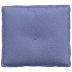 Cuscino per Schiena Blu jeans 50 x 19 x 45 cm Tessuto