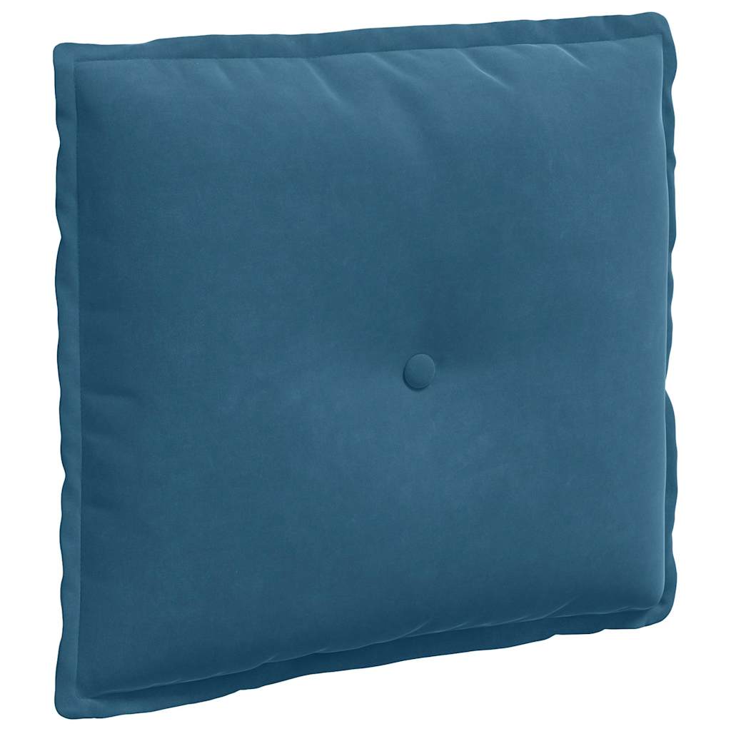 Cuscino per Schiena Blu 50 x 45 cm Tessuto in Cords