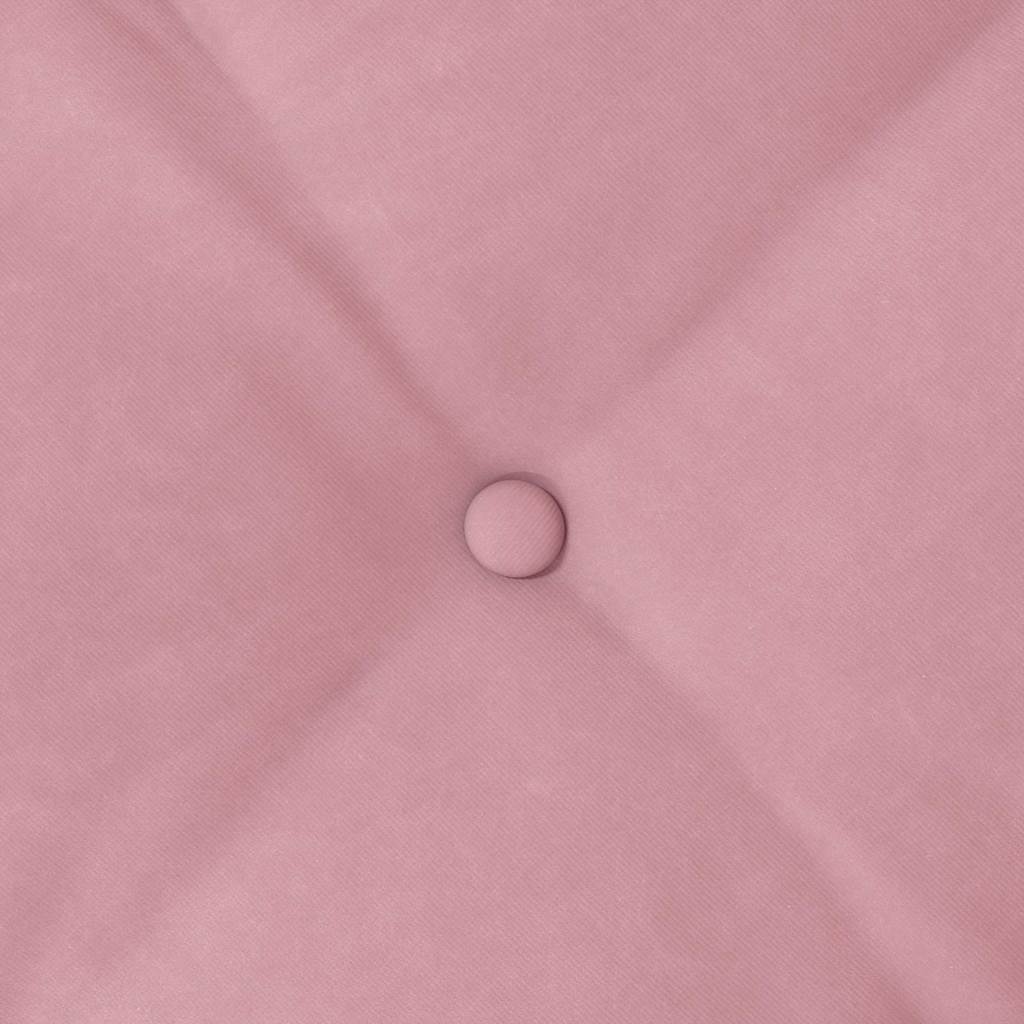 Cuscino per Schiena Rosa 50 x 45 cm Tessuto in Cords