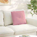 Cuscino per Schiena Rosa 50 x 45 cm Tessuto in Cords