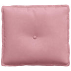 Cuscino per Schiena Rosa 50 x 45 cm Tessuto in Cords