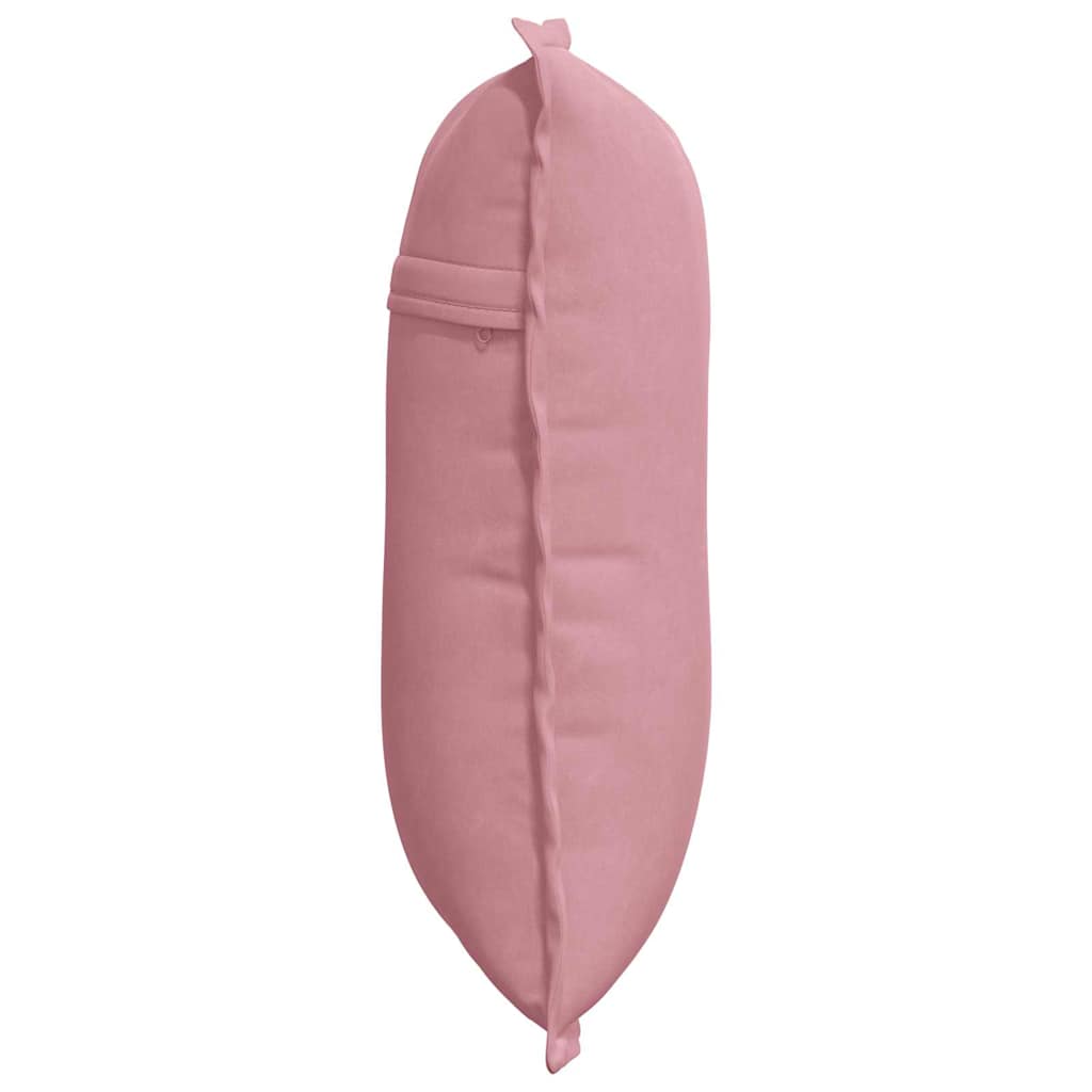 Cuscino per Schiena Rosa 50 x 45 cm Tessuto in Cords