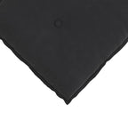 Cuscino per Schiena Nero 50 x 45 cm Tessuto in Cords