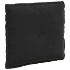 Cuscino per Schiena Nero 50 x 45 cm Tessuto in Cords