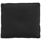 Cuscino per Schiena Nero 50 x 45 cm Tessuto in Cords