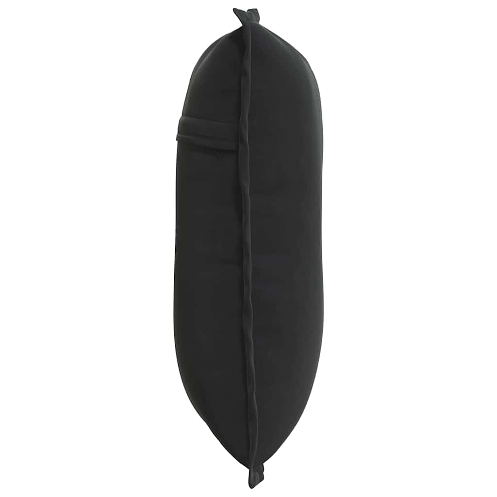 Cuscino per Schiena Nero 50 x 45 cm Tessuto in Cords