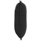Cuscino per Schiena Nero 50 x 45 cm Tessuto in Cords