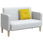 Cuscino per Schiena Giallo 50 x 45 cm Tessuto in Cords