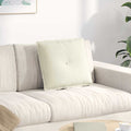 Cuscino per Schiena Crema 50 x 45 cm Tessuto in Cords