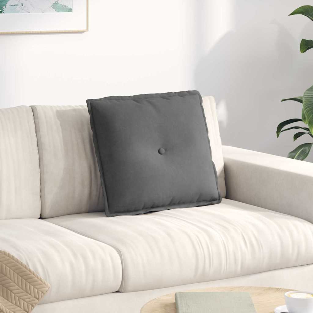 Cuscino per Schiena Grigio scuro 50 x 45 cm