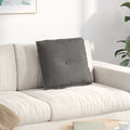 Cuscino per Schiena Grigio chiaro 50 x 45 cm Tessuto in Cords
