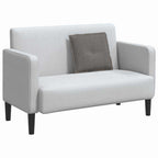 Cuscino per Schiena Grigio chiaro 50 x 45 cm Tessuto in Cords