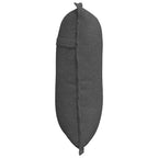 Cuscino per Schiena Grigio scuro 50 x 45 cm Tessuto in Cords