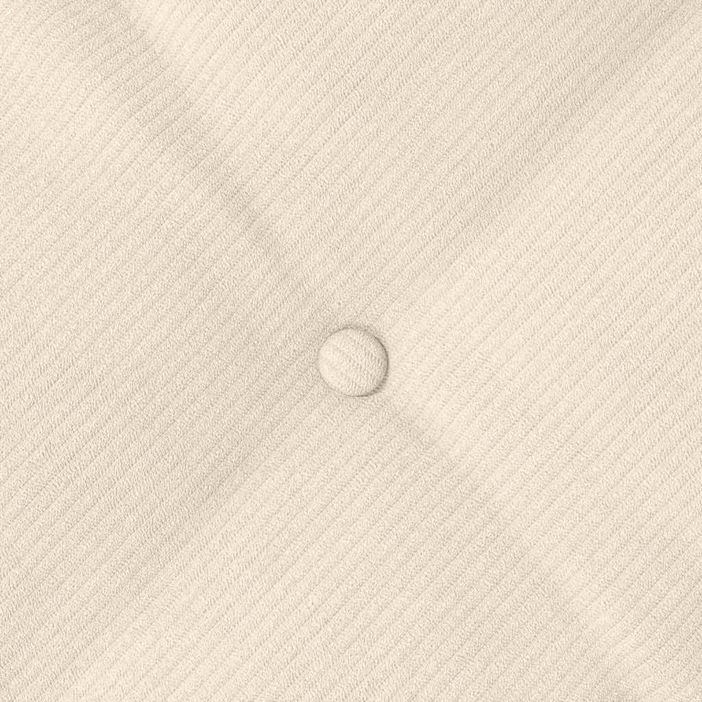 Cuscino per Schiena Crema 50 x 45 cm Tessuto in Cords